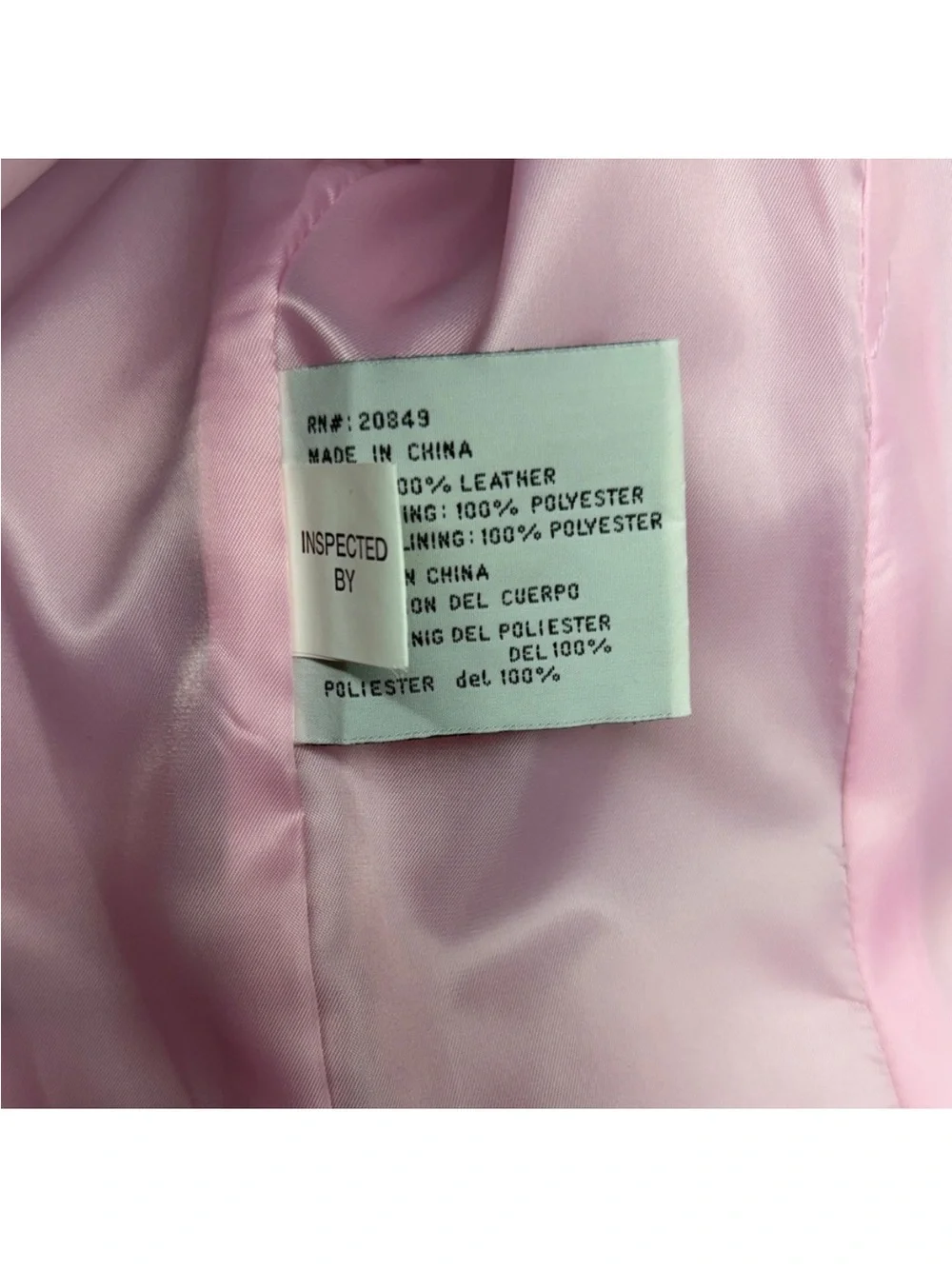 Excelled Collection Fully Lined Pink Leather Women's Blazed Button Up Jacket - Picture 8 of 13